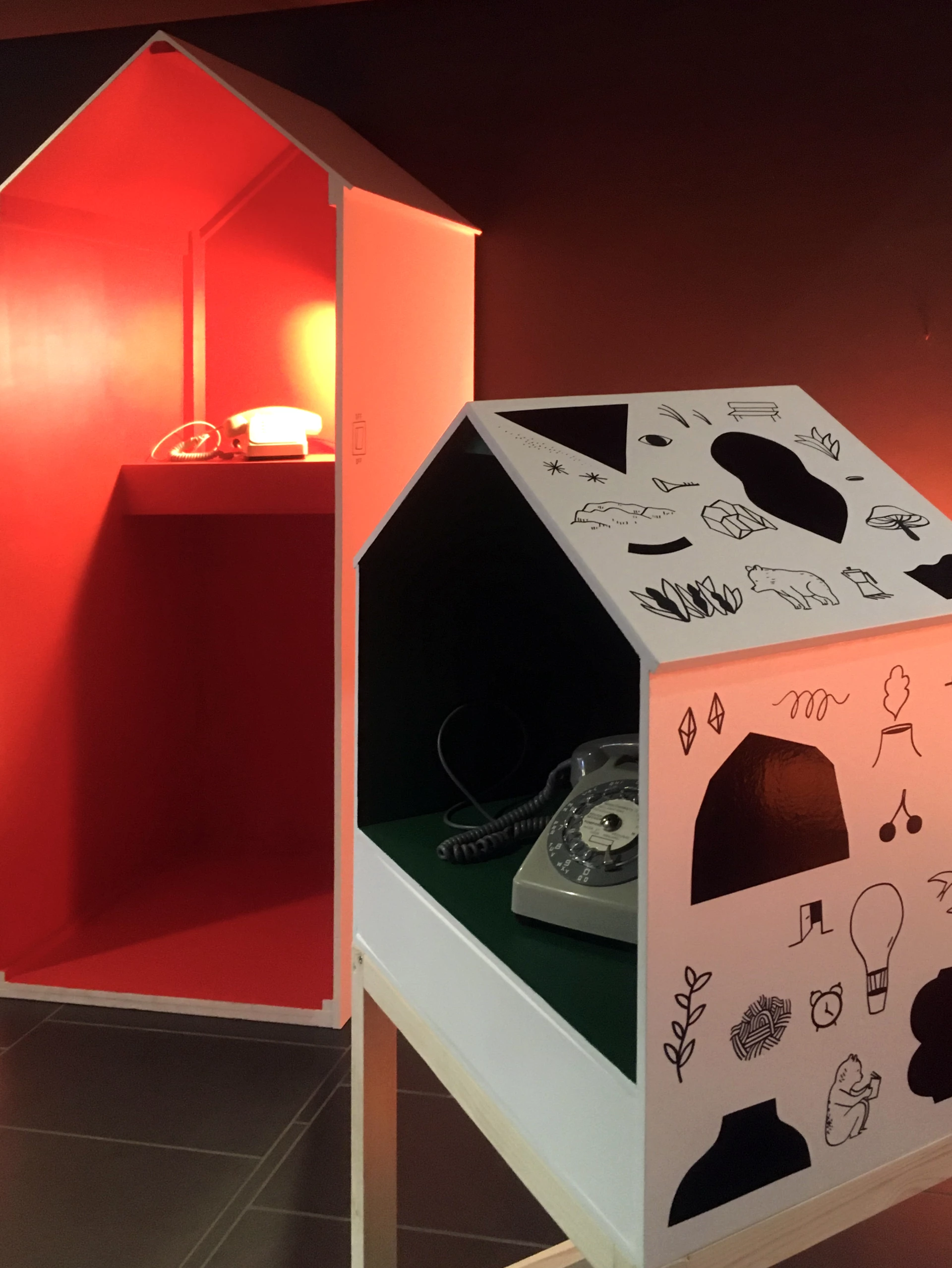 Delphine Perret - Les cabanes - dispositifs sonores